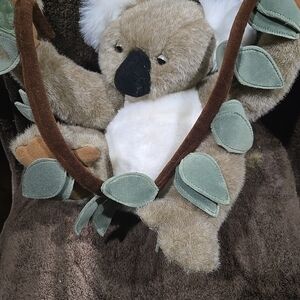 Cuddly Brown and White Koala Plush Toy